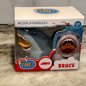 NIB Tubbz Mini Jaws Bruce the Shark Rubber Duck